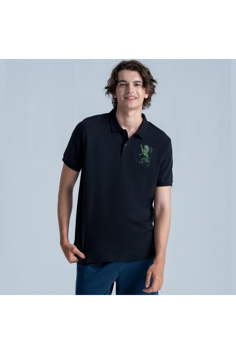 GIORDANO Black Lion Polo Shirt for Men - Image 4